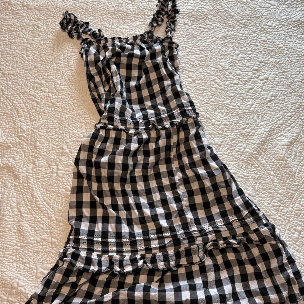 Old Navy Gingham Tiered Dress